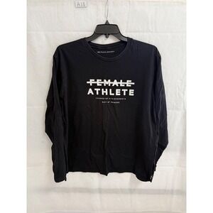 Playa Society Female Athlete Long Sleeve Graphic Tee Black XXL